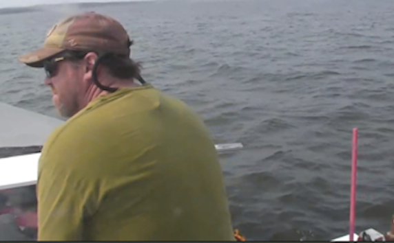 Neil Mumby Captaining the Beluga Boat