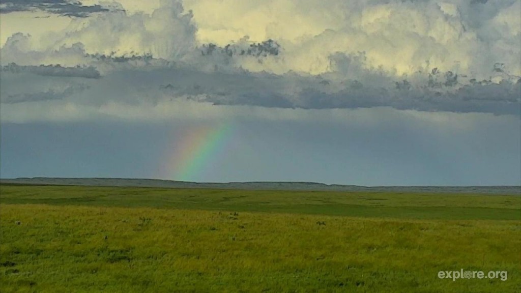 Beautiful rainbow captured from our bison cam | Snapshot by kml