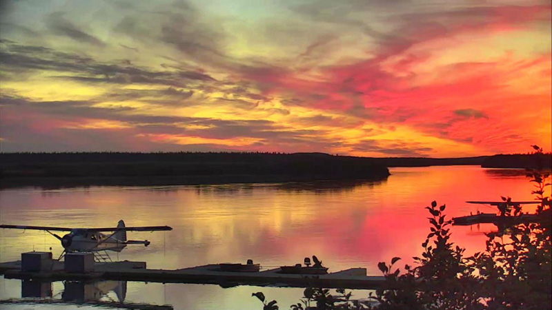 The most spectacular sunset at Naknek River | Snapshot by JuniperHobson