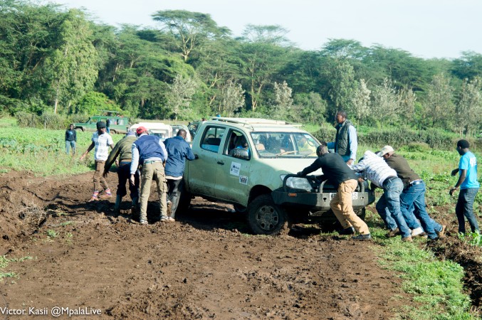 Battling muddy roads during the short rains