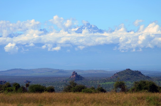 The Ewaso Ng'iro riverrises on the west side of Mount Kenya, the highest mountain in Kenya